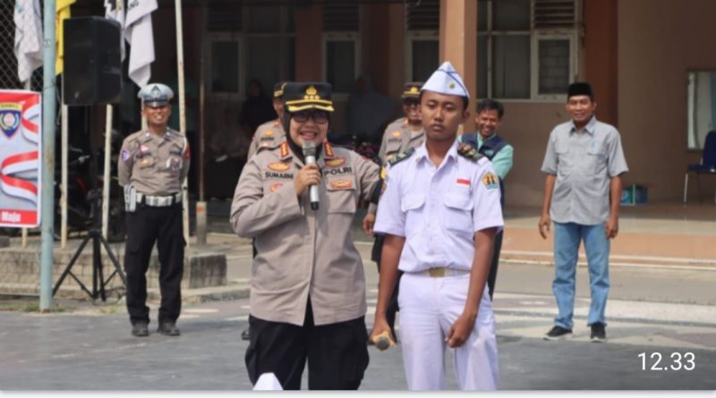 Polresta Cirebon Gelar Police Goes To SMKN 1 Jamblang