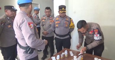 Memberantas Penyalahgunaan Narkoba Di Internal,Polres Morowali Tes Urine Seluruh Personel