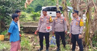 Dukung Program Nasional,Personel Polsek Bahodopi Buka Lahan Di Desa Dampala