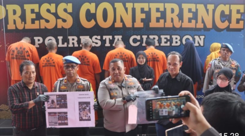 Polresta Cirebon Ungkap 4 Kasus TPPO dan Judi Online, 7 Tersangka Diamankan