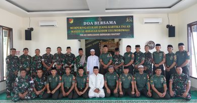 Kodim 1311/Morowali Gelar Doa Bersama Di Masjid Al-Hidayah  Peringati Hari Juang Kartika TNI-AD