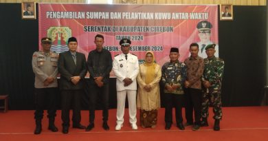 7 PAW Kuwu di Kabupaten Cirebon di Lantik