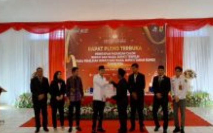 KPU Tanah Bumbu Tetapkan Paslon Terpilih: Andi Rudi Latif dan H.Bahsanuddin Resmi Jadi Bupati dan Wakil Bupati 2024