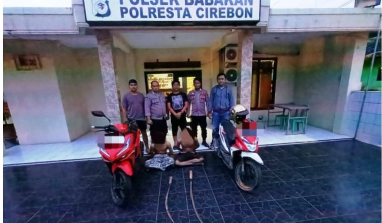 Polsek Babakan Polresta Cirebon Amankan 2 Pelaku Diduga Hendak Tawuran Konten melalui Medsos