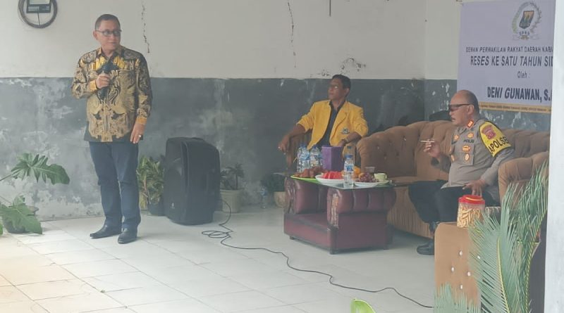 Anggota DPRD Kabupaten Sukabumi,H.Deni Gunawan,S.I.P Adakan Reses Ke Satu Tahun Sidang 2025