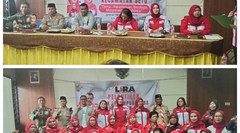 Ketua Umum DPP Perempuan LIRA Hadiri Pelantikan DPK Perempuan LIRA Kecamatan Setu