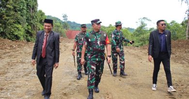 Danrem 132/Tadulako Bersama Dandim 1311/Morowali  Tinjau Lokasi  Pembukaan Jalan 9,6 Kilometer