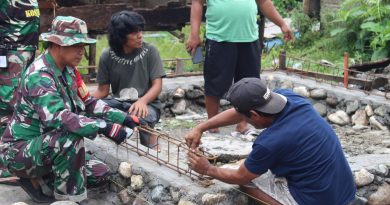 Kekompakan TNI-Polri Dan Masyarakat Dalam Satgas TMMD Ke-123 Kodim 1311/Morowali