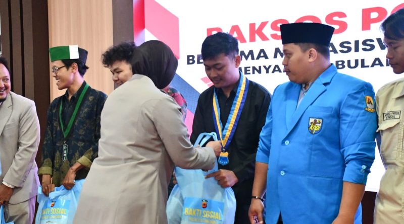 Sambut Ramadhan, Polresta Cirebon Bersama Mahasiswa, Aliansi BEM dan OKP Gelar Baksos Polri Presisi