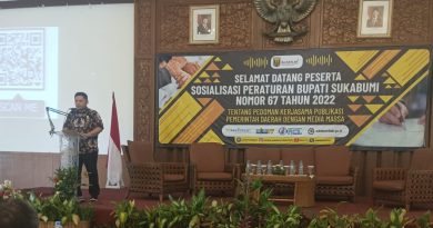 BIMTEK kepada seluruh sejumlah perusahaan media,Di gelar Diskominfo kabupaten Sukabumi