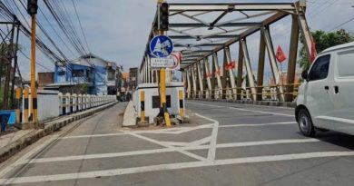 Jembatan Cipager Sumber Sudah Bisa di Lalui Kendaraan Motor Usay Perbaikan 