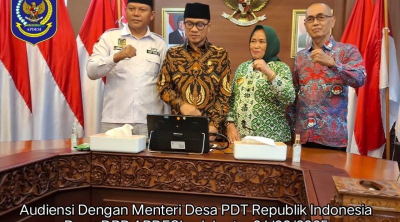 DPP APDESI, PAPDESI, dan PPDI Audiensi dengan Menteri Desa PDT: Sikapi Pendirian Koperasi Desa Merah Putih