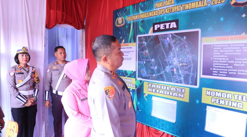 Pastikan Keamanan Pemudik Kapolres Morowali Tinjau Pos Operasi Ketupat Tinombala 2025