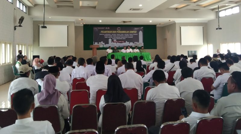 Kantor Pertanahan Kabupaten Cirebon Adakan Pelantikan Dan Pengambilan Sumpah Panitia Ajudikasi Dan Satgas PTSL 2025