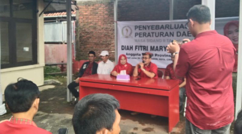 Diah Fitri Maryani,SE,MM Anggota DPRD provinsi Adakan Reses Penyebar luasan Peraturan Daerah