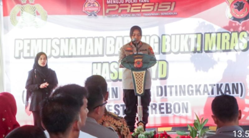 Polresta Cirebon Musnahkan Ribuan Miras Berbagai Merek Hasil KRYD dan Operasi Pekat