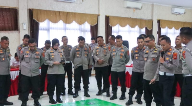 Polresta Cirebon Gelar Tactical Floor Game Penanganan Arus Mudik dan Balik Lebaran 