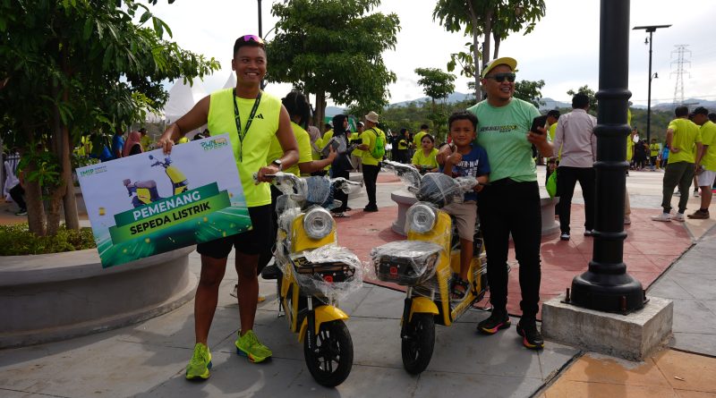 IMIP Peringati Hari Bumi Di Kota Palu,Hiburan Musik Dan Undian Berhadiah Mewarnai “Run for Green”