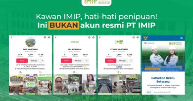 Imbauan: Masyarakat Waspada Penipuan Info Loker PT IMIP