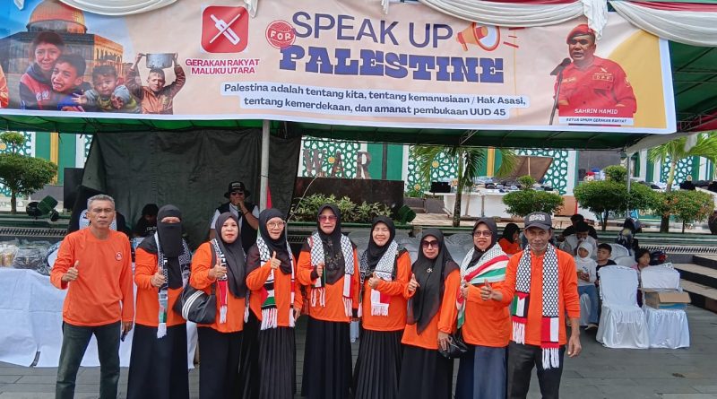 GRMU Maluku Utara Gelar Aksi Kemanusiaan untuk Palestina, Serukan Solidaritas dari Ternate