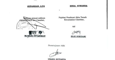 Mantan Camat Ciambar Diduga Salahgunakan Wewenang Terkait AJB Tanah Warisan