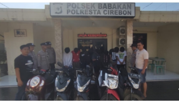 Gagalkan Aksi Tawuran Antar Geng Motor yang Akan Dijadikan Konten Medsos Polsek Babakan Polresta Cirebon