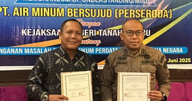 Perkuat Kepatuhan Hukum, PT. Air Minum Bersujud dan Kejari Tanah Bumbu Jalin Kerja Sama Strategis