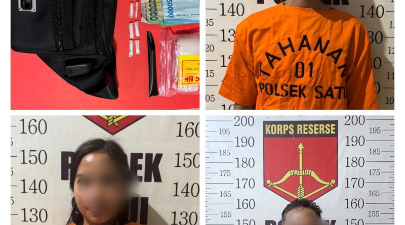 Digerebek di Sarang Narkoba! Tiga Pengedar Sabu Diringkus di Tanah Bumbu, Barang Bukti Berserakan di Kamar!”