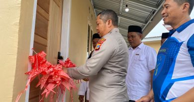 Akhiri Masa Jabatan,Secara Swadaya Kapolres Morowali Bangun Dua Unit Rumah Imam Masjid