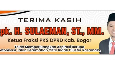 Realisasikan Aspirasi Warga Citra Indah, H. Sulaeman Diapresiasi Warga