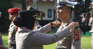 Kapolresta Cirebon Pimpin Upacara Korps Rapot Kenaikan Pangkat Periode Juli 2025