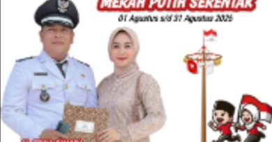 Kepala Desa Sukasari Mengajak Masyarakat Pasang Bendera Merah Putih Sepanjang Agustus