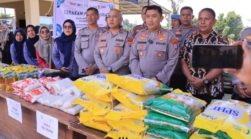 Bantu Masyarakat Polres Morowali,Bulog Bersama Pemda Gelar Pasar Murah