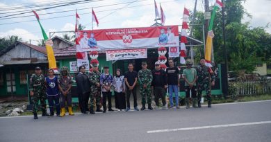Gapura Merah Putih Semarakkan Desa dan Kecamatan di HST Sambut HUT ke-80 RI