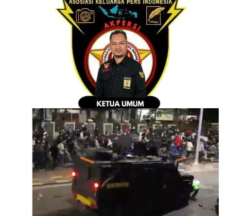 Ketua Umum AKPERSI Geram, Tewasnya Demonstran Usai Tertabrak Barracuda Dinilai Bentuk Kelalaian Aparat