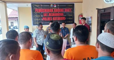Polres Kotabaru Musnahkan 50,27 Gram Sabu, Tegaskan Perang Tanpa Kompromi terhadap Narkoba