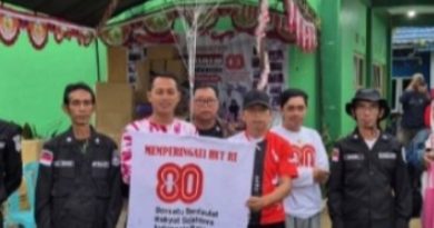 Jalan Santai Meriahkan HUT RI ke-80, Desa Baharu Utara Penuhi Jalan dengan Semangat Kebersamaan