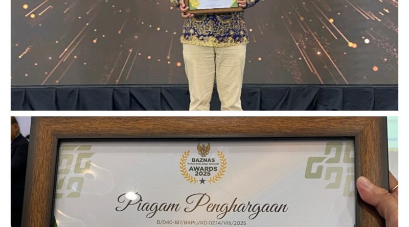 Rumah Zakat Raih Penghargaan Kelembagaan Terbaik di BAZNAS Awards 2025