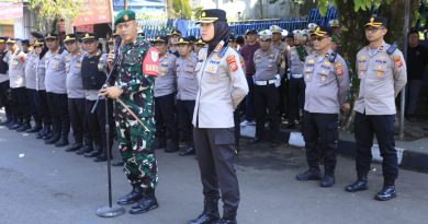 Dandim dan Kapolres Sukabumi Gelar Apel Pengamanan Jelang Aksi Unjuk Rasa.