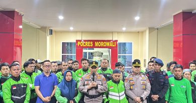 Polres Morowali Gelar Silatuhrami Bersama Ojek Online Draiv Regional Morowali