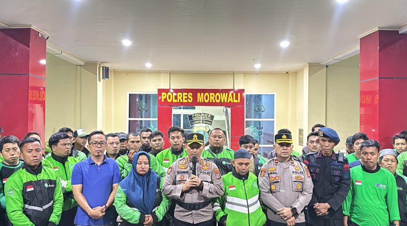 Polres Morowali Gelar Silatuhrami Bersama Ojek Online Draiv Regional Morowali