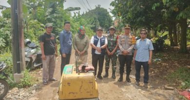 Pemdes Mekarsari Gelar Launching Program Bantuan Keuangan dan Pembangunan Jalan Desa