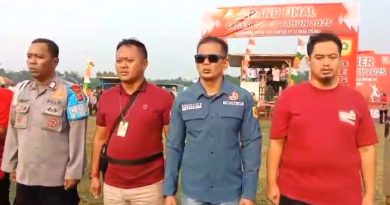 Suherman Oki Ketua Kartar kecamatan Tenjo ” Junjung Tinggi Sportifitas Dalam Final Kades Cup Cilaku 2025.