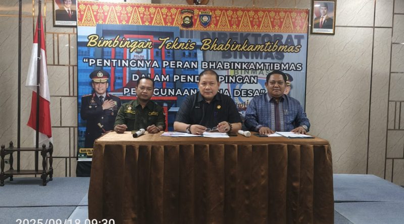 Ketua Umum DPP AKPERSI Jadi Pembicara Bimtek Bhabinkamtibmas Polda Sumsel