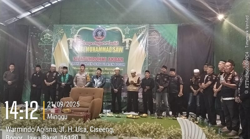 BPPKB Banten Ciseeng bangkit mengadakan maulid nabi Muhammad Saw silaturahmi Akbar
