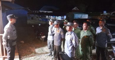 Bhabinkamtibmas Bersama Pemerintah Desa  Lafeu  Aktifkan  Siskamling