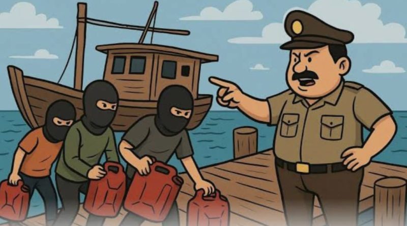 Marak Pembongkaran BBM Ilegal di Pelabuhan Dodinga Diduga Menyeret Oknum Aparat, Danpos Dodinga Mengaku Tidak Tau.