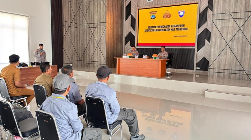 Wujudkan Keamanan Lingkungan,Polres Morowali Gelar Peningkatan Kemampuan  Kasat kamling