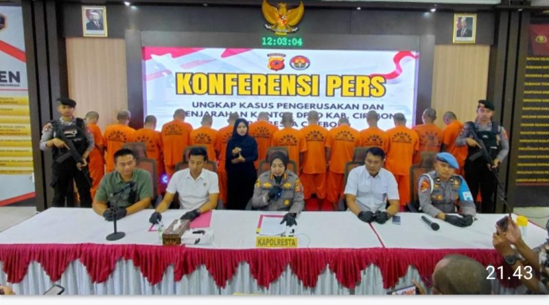 Polresta Cirebon Ungkap Kasus Pengrusakan dan Penjarahan di Gedung DPRD dan Taman Pataraksa
