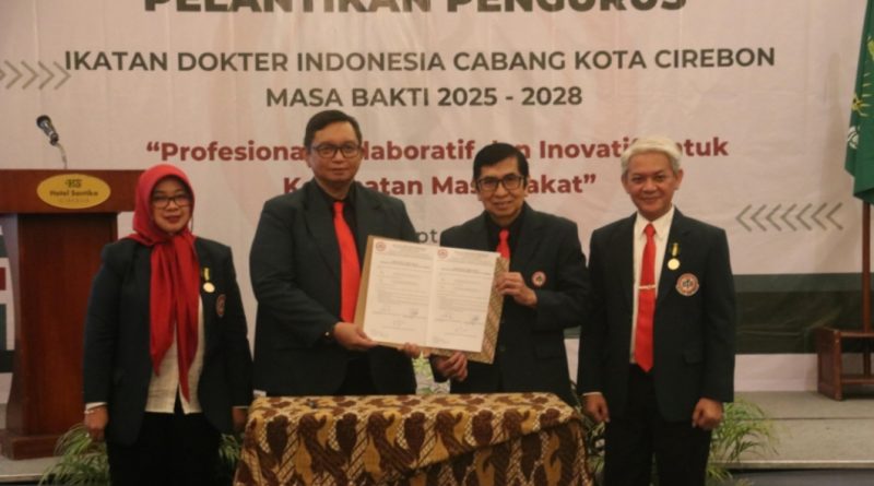 Wakil Wali Kota Cirebon Ajak Bersama Wujudkan Layanan Kesehatan Berkualitas Saat Acara Pelantikan (IDI)